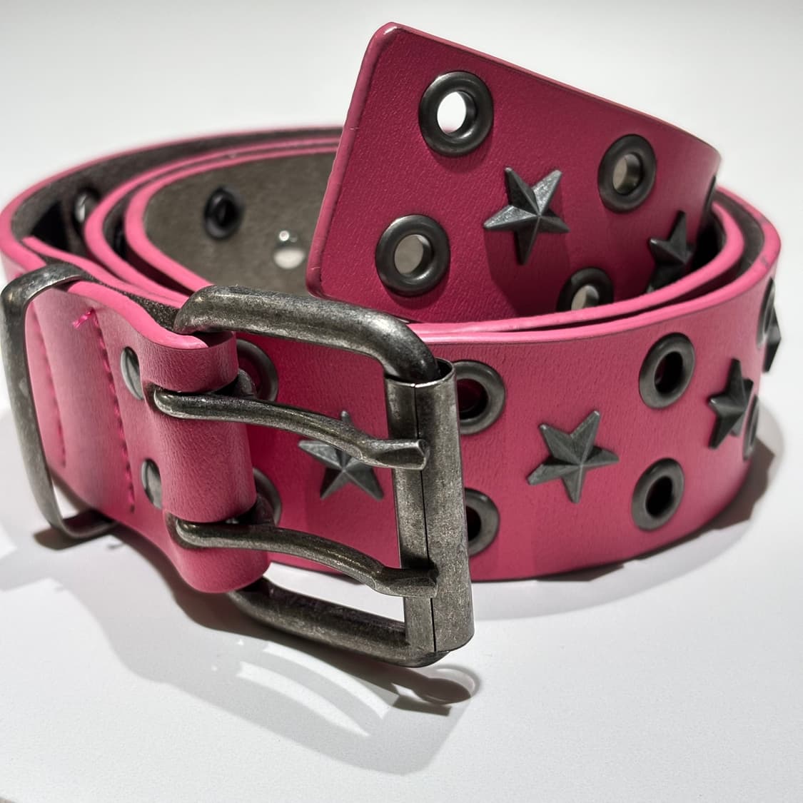 Jaded London 제이디드 런던 스타 스터드 더블링 벨트 핑크 상품이미지2