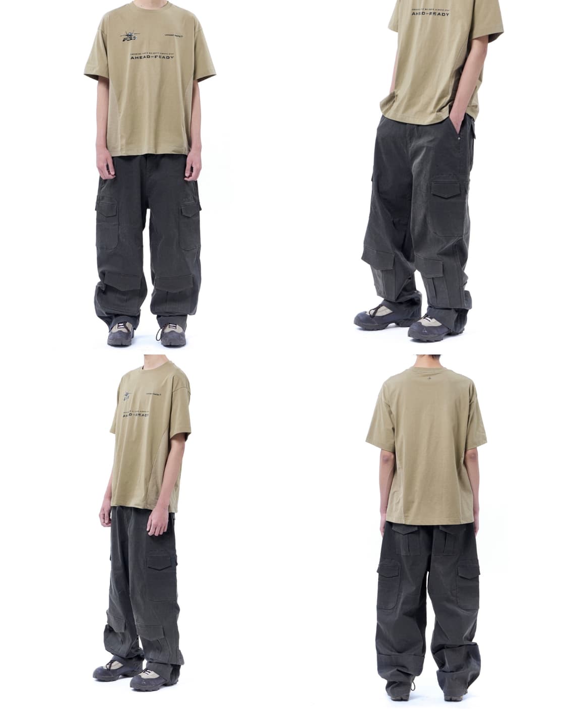 록히드마틴 멀티 포켓 릴렉스 PT 카고팬츠 바지 차콜 3 상품이미지3