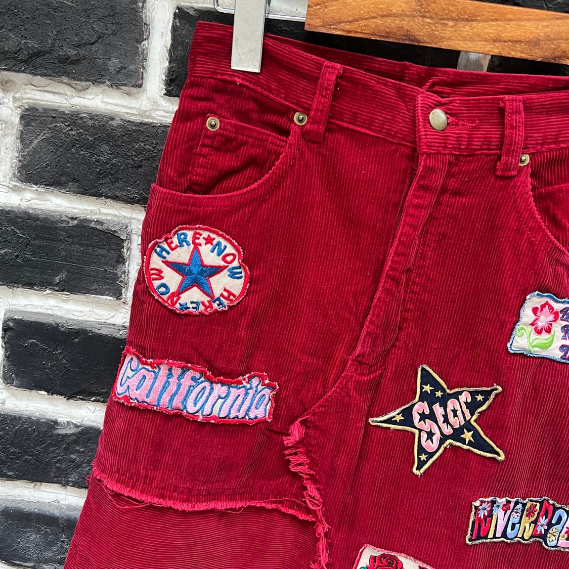 코듀로이 패치 스커트 상품이미지2