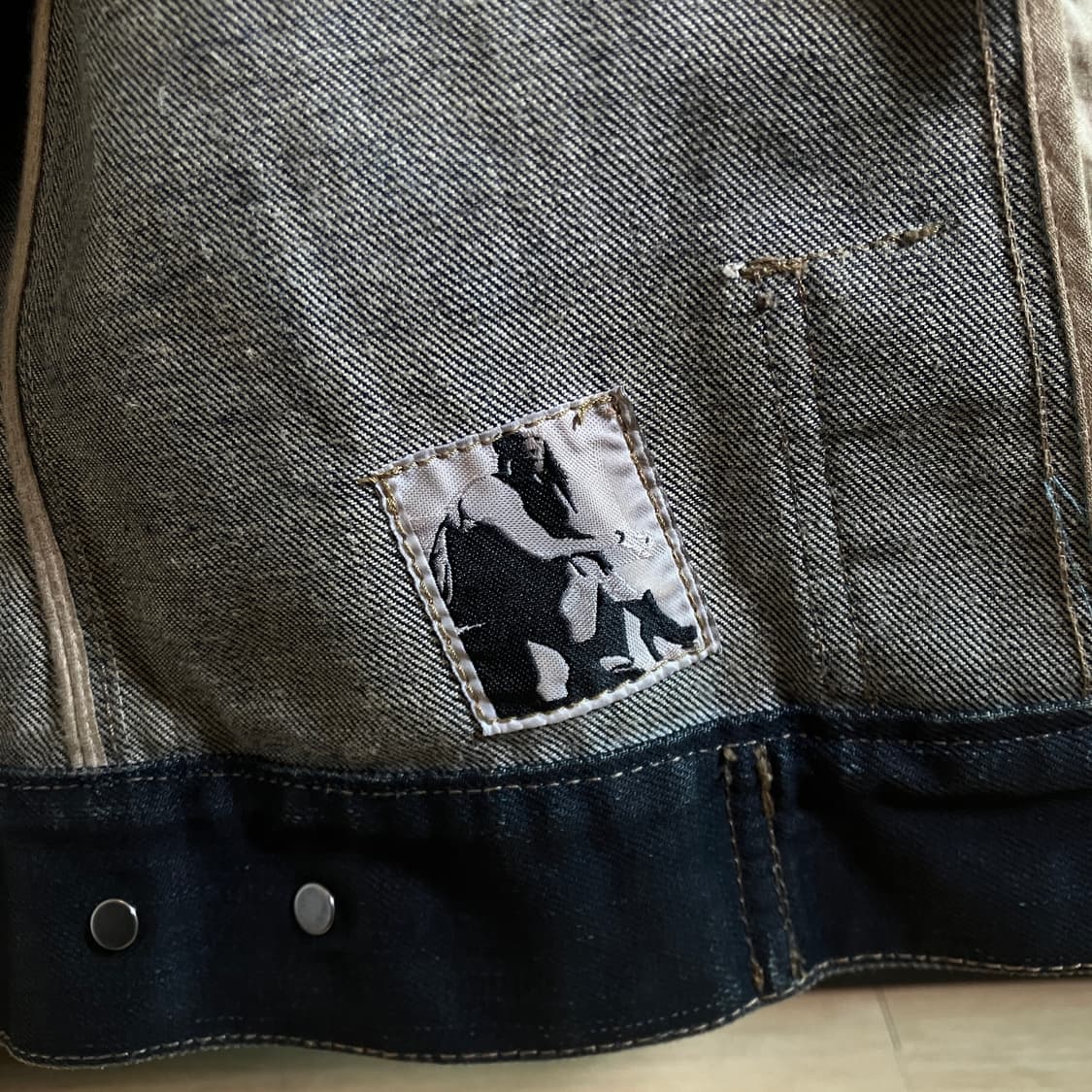 Rick Owens Drkshdw waxed denim jacket 상품이미지4