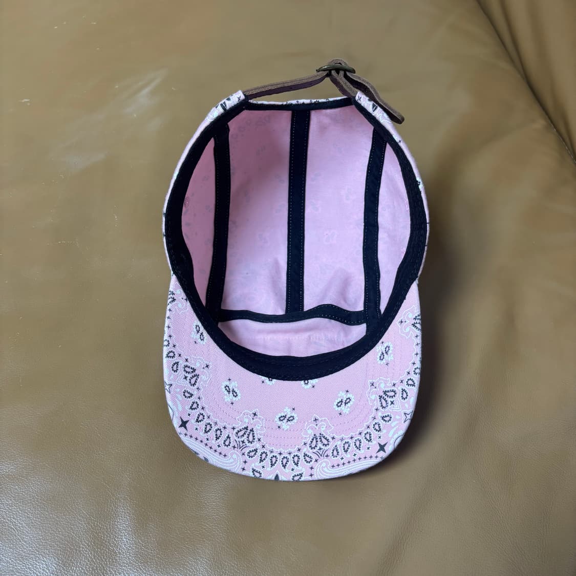 슈프림 캠프캡 모자 박스로고 21ss 반다나 핑크 상품이미지7