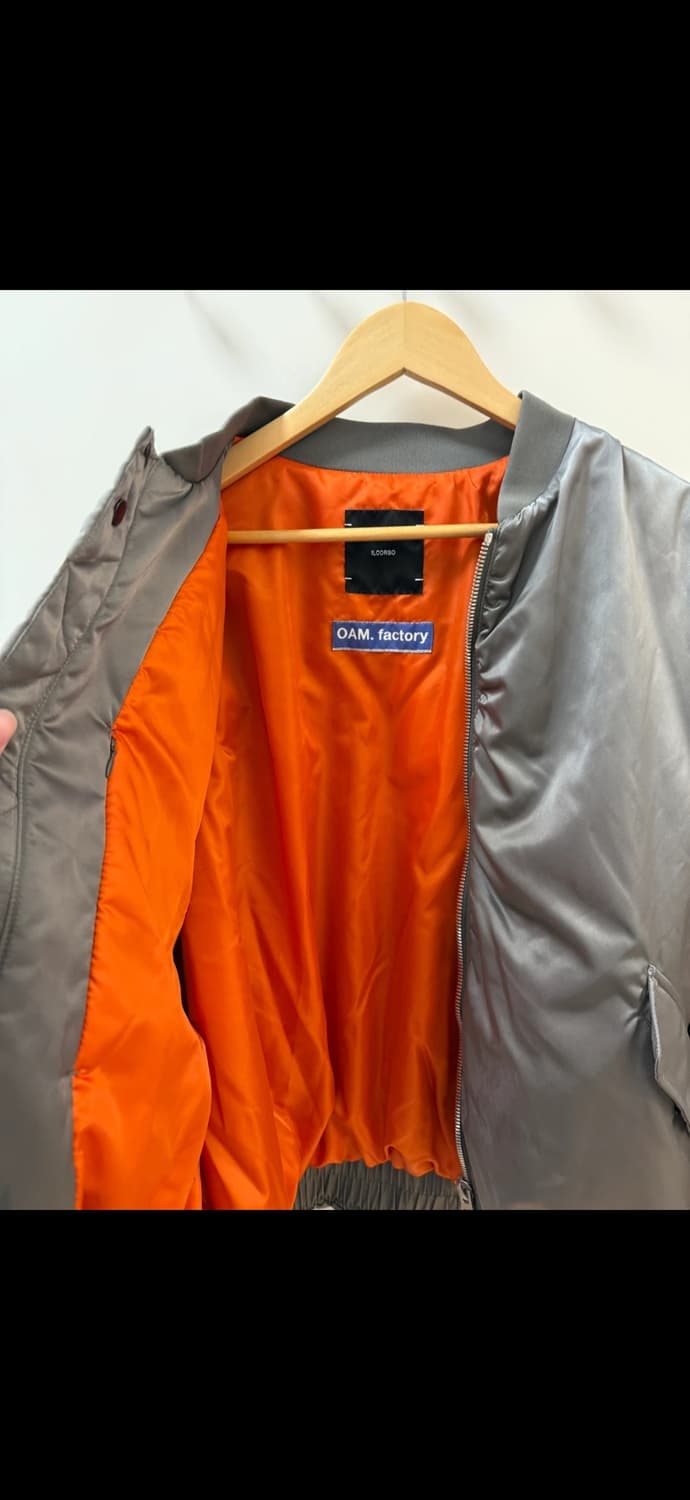 OAM.factory x 일꼬르소 MA-1 건메탈 L 상품이미지3