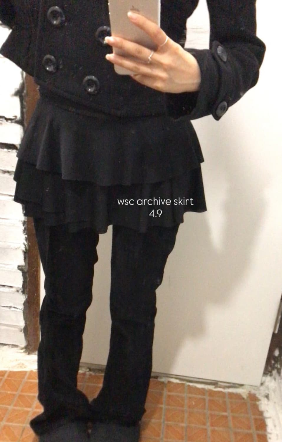 wsc archive diagonal skirt 상품이미지1