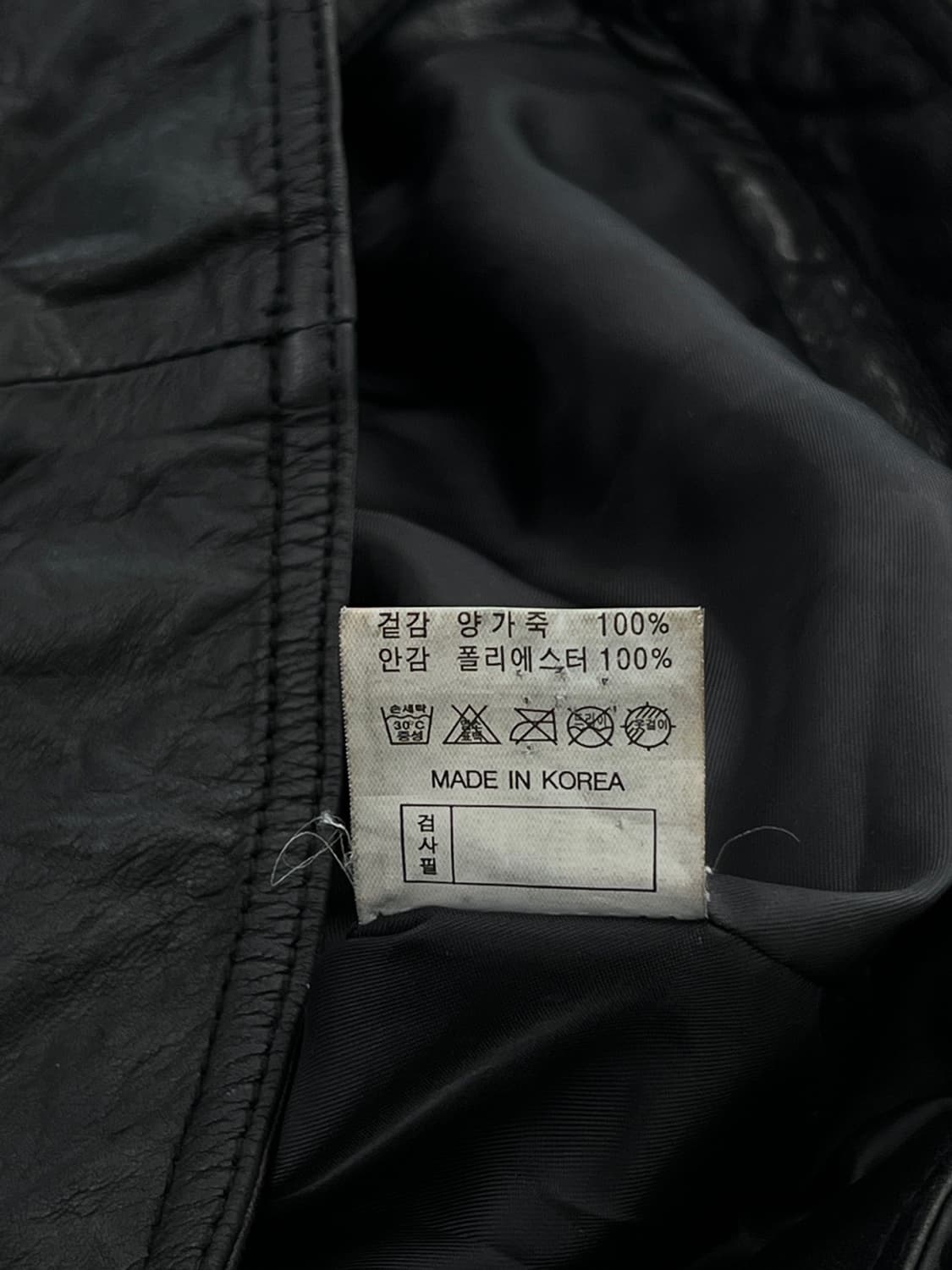 빈티지 램스킨 모토 바이커 레더 자켓 상품이미지8