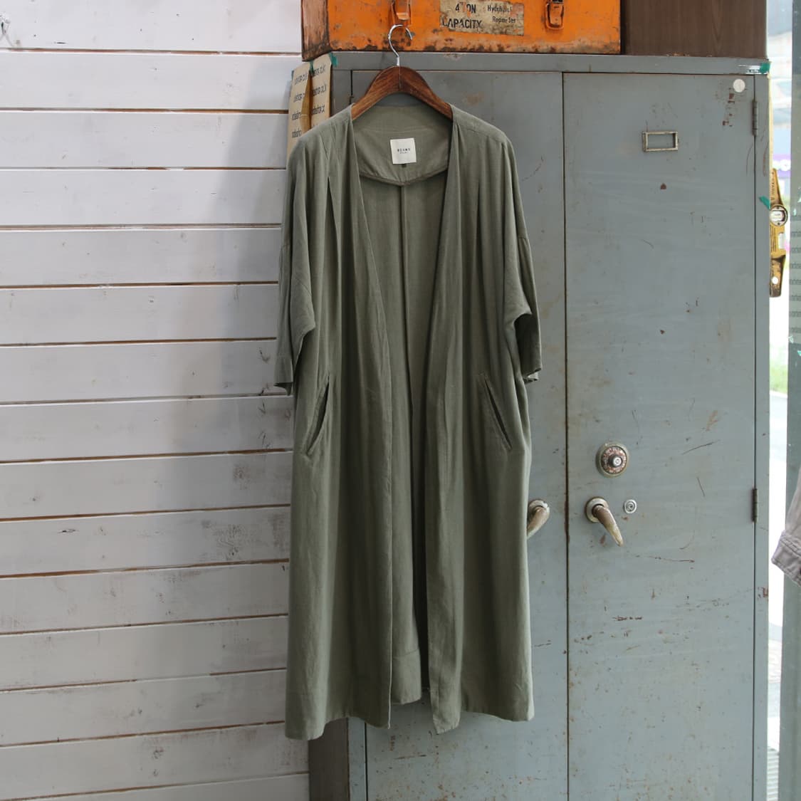 BEAMS HEART 린넨 로브 (여성용) 상품이미지2