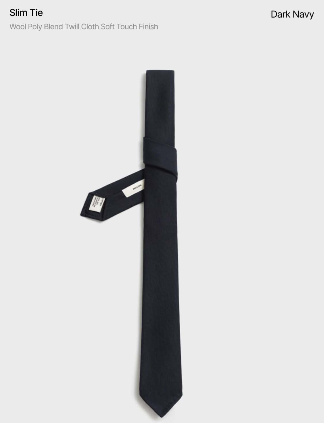 포터리 슬림타이 다크네이비  상품이미지1