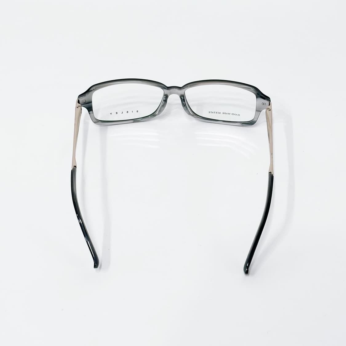 SISLEY 블랙 스퀘어 뿔테 데드스탁 빈티지안경 상품이미지4