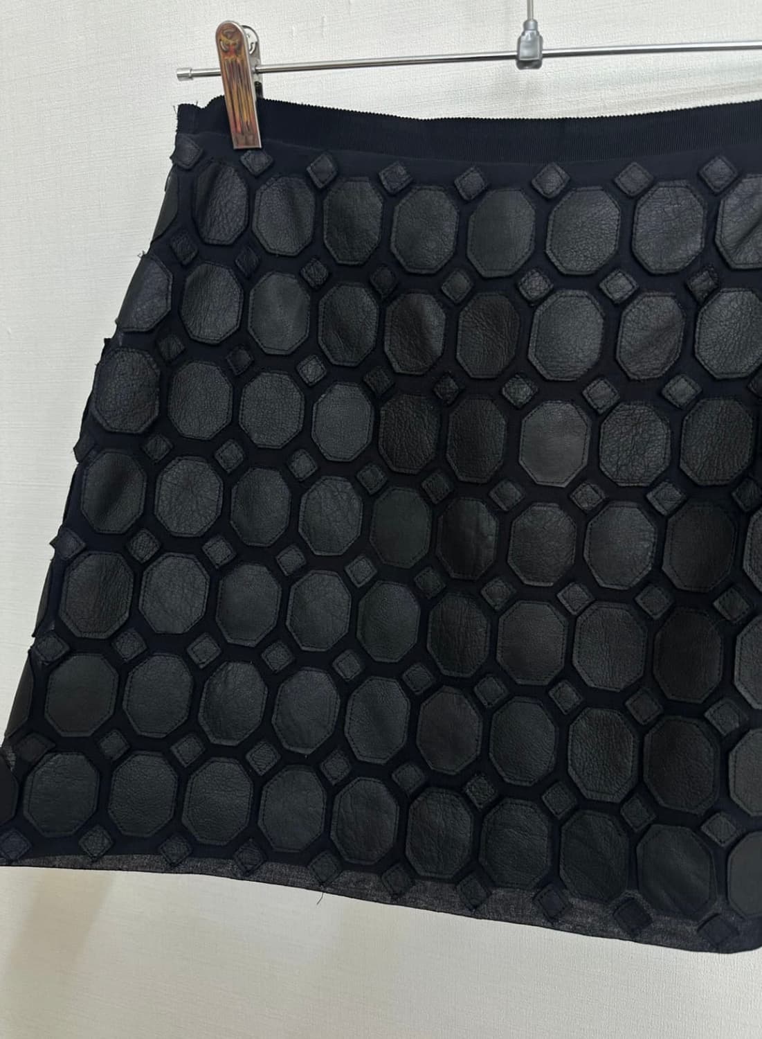 theory black leather skirt 상품이미지5