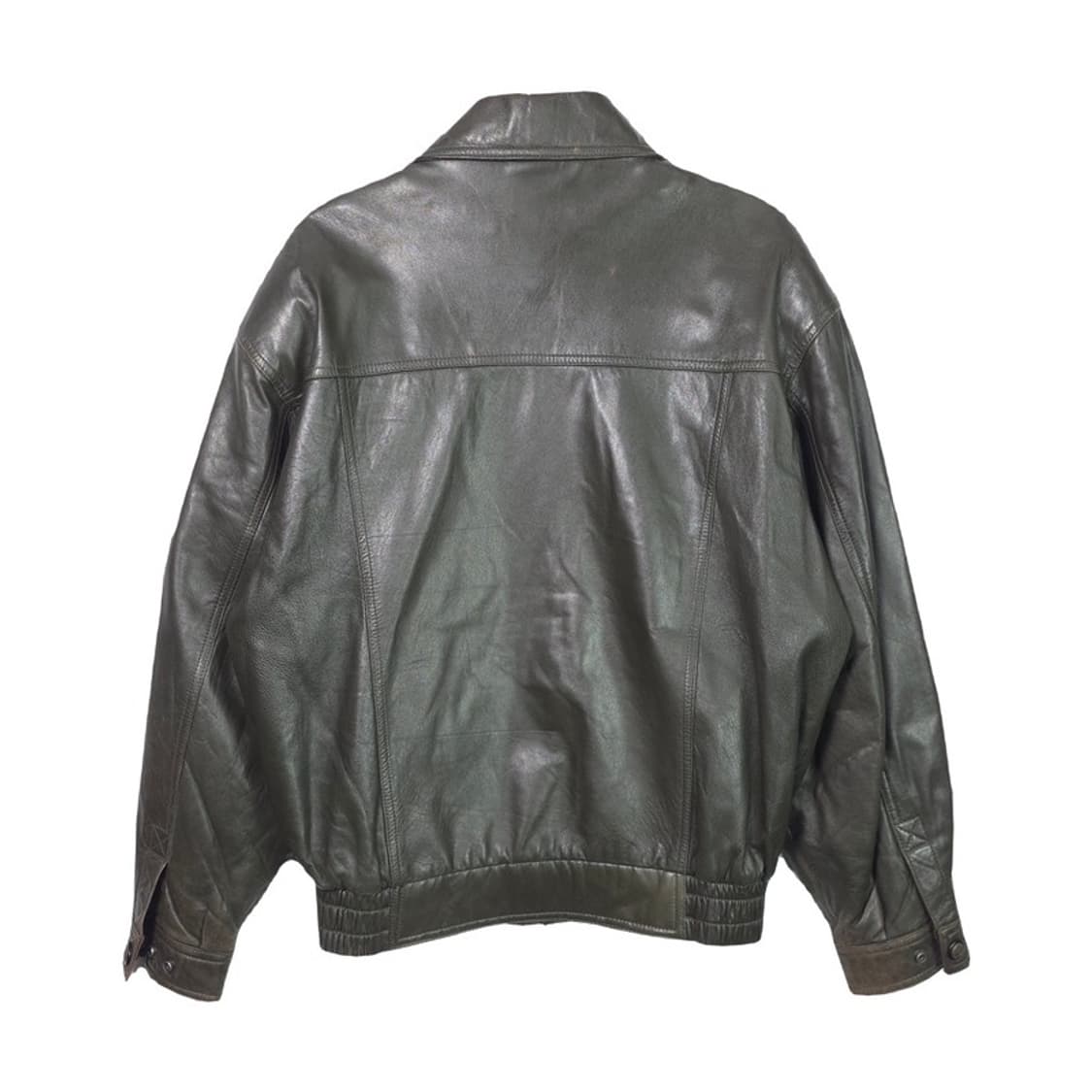 올드스쿨 빈티지 가죽 블루종 점퍼 L 상품이미지2