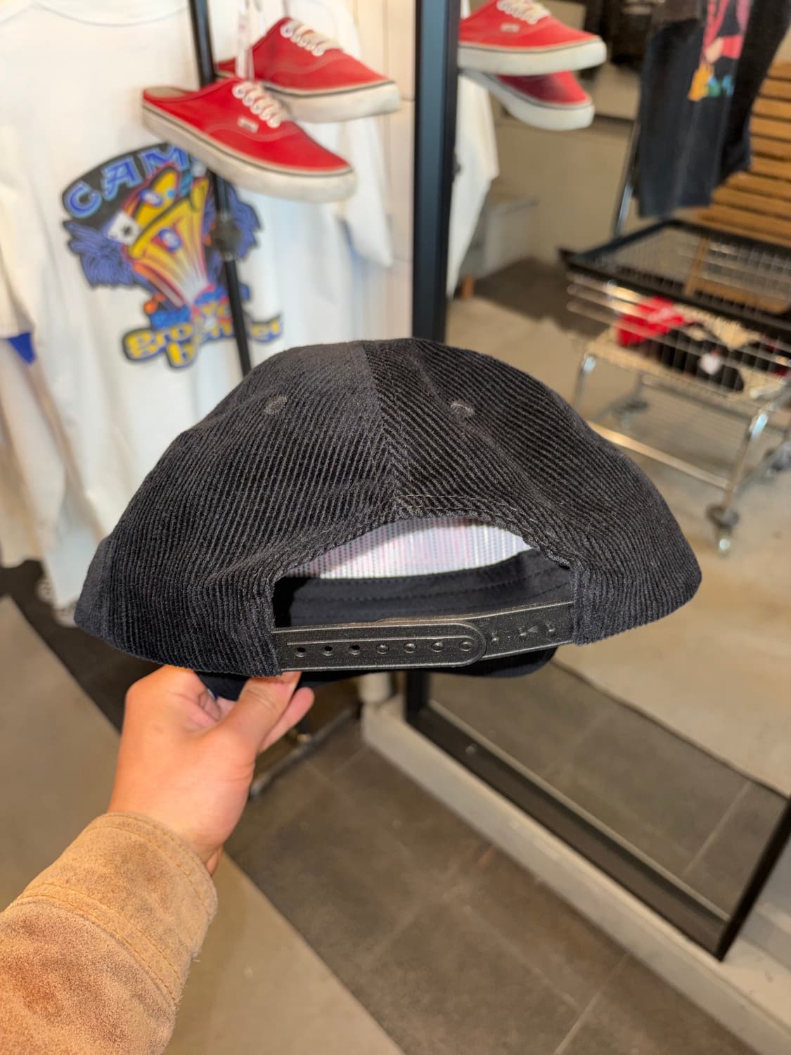 Marlboro logo corduroy black trucker cap 상품이미지9