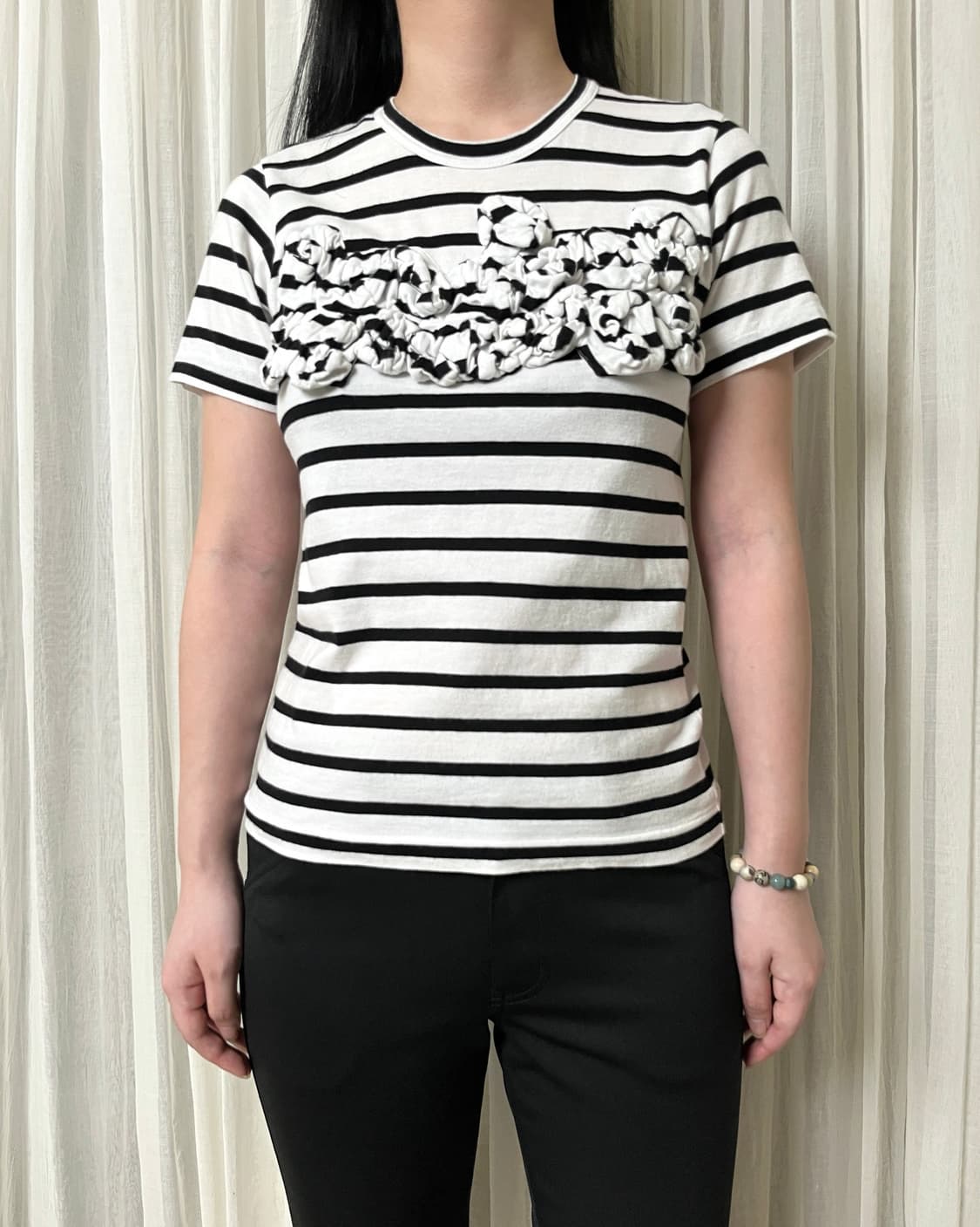 꼼데가르송 스트라이프 프릴 티셔츠 comme des garcons 상품이미지7