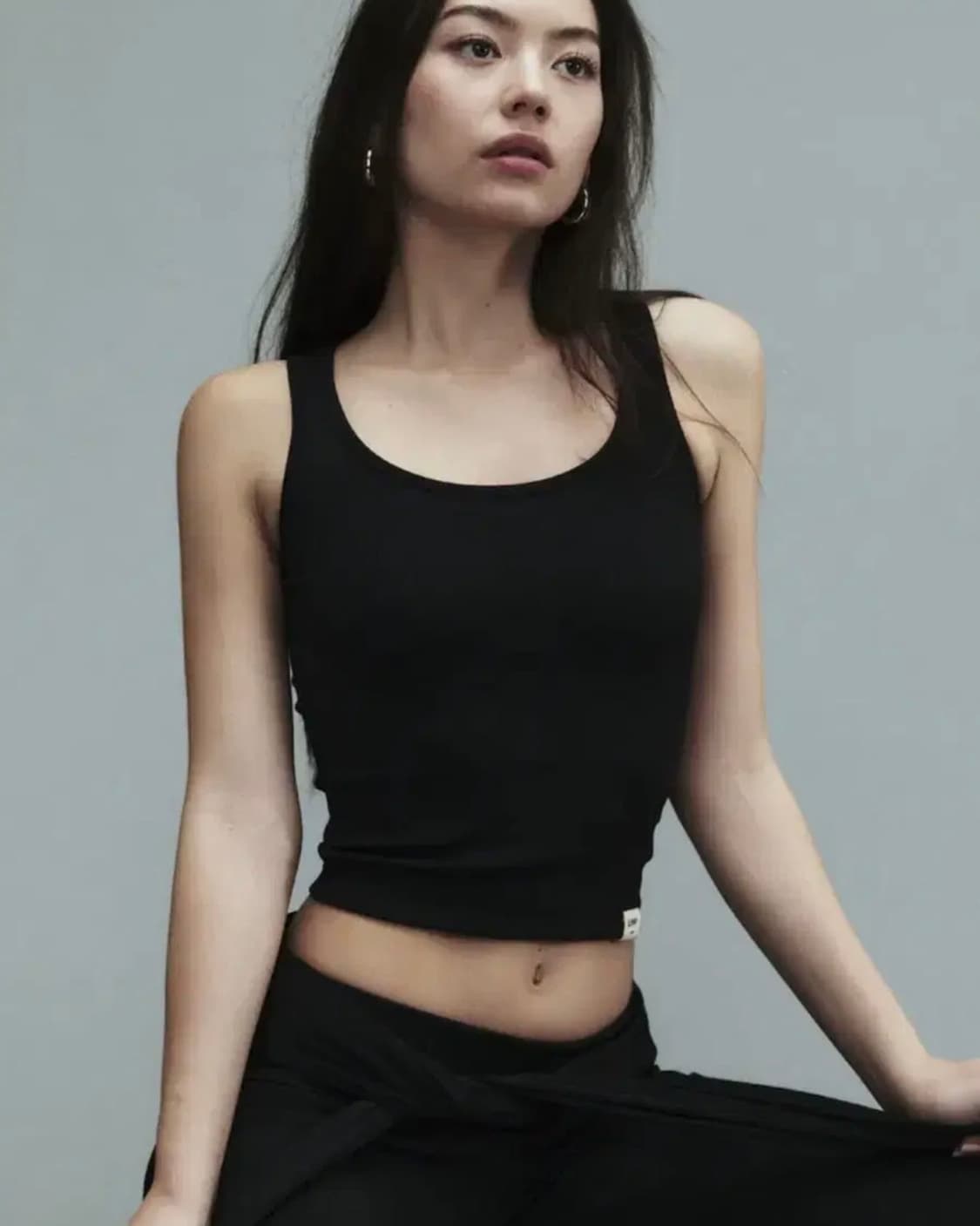 글로니 G CLASSIC RIB TANK (BLACK) 상품이미지2