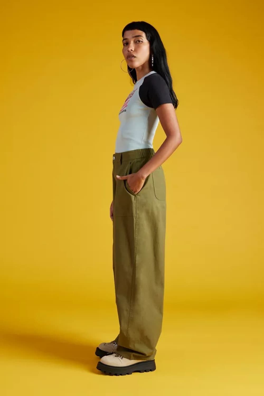 오베이 유진 유틸리티 팬츠 카키 어반아웃피터스 상품이미지2