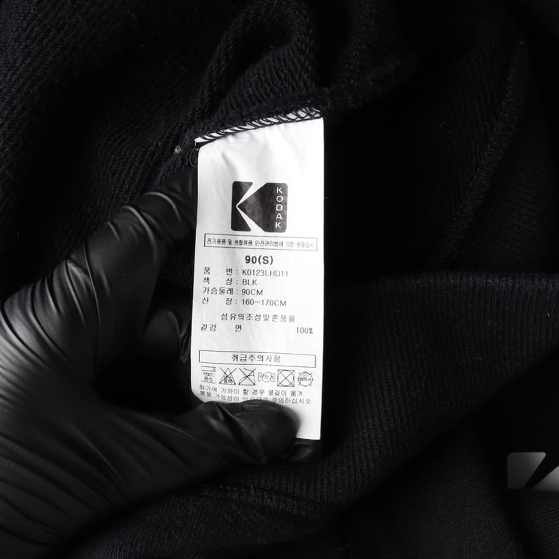 코닥 레인보우 빅로고 후드티 블랙 S 상품이미지6