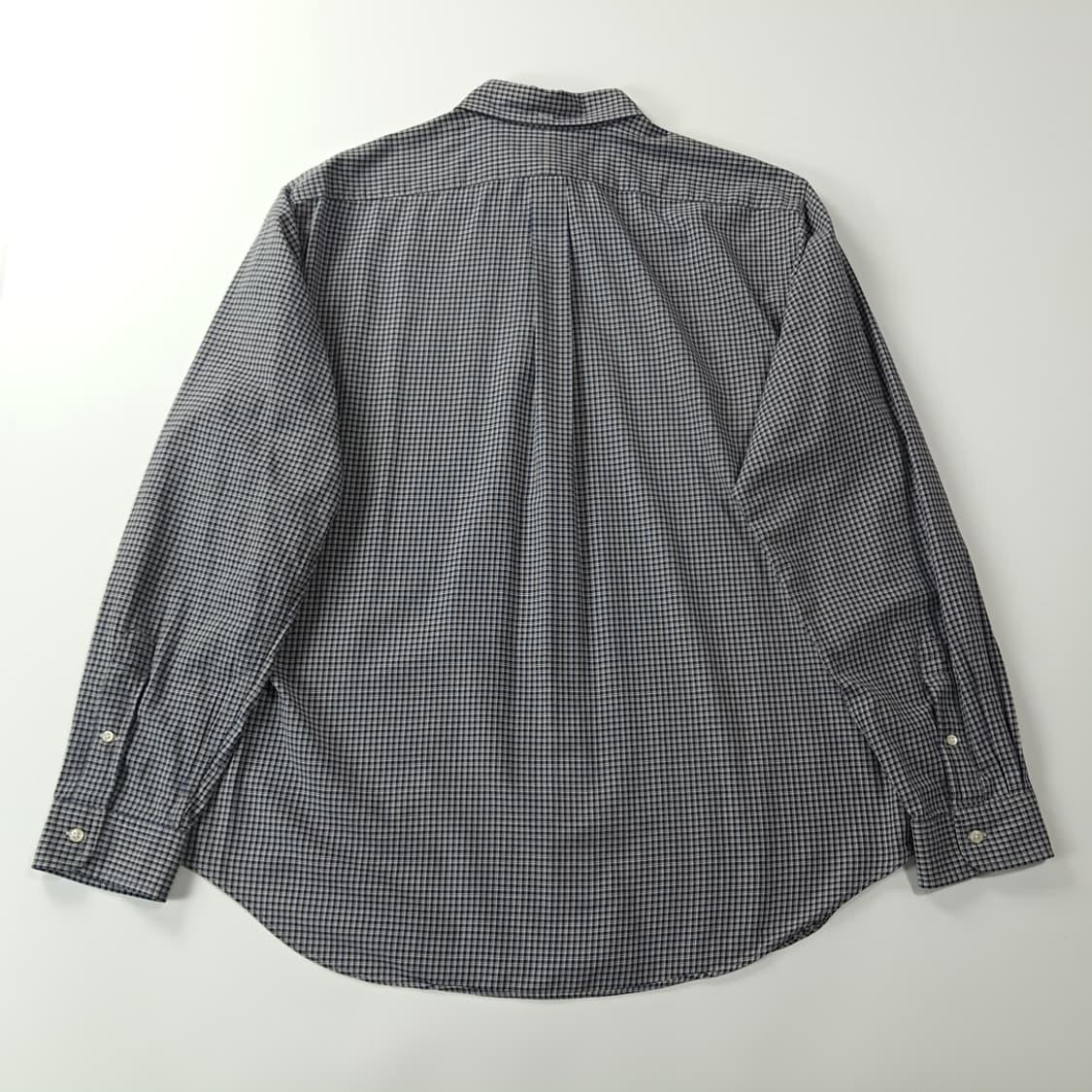 CK305 XL 폴로 00s 네이비 마이크로 타탄체크 셔츠 남방 상품이미지6