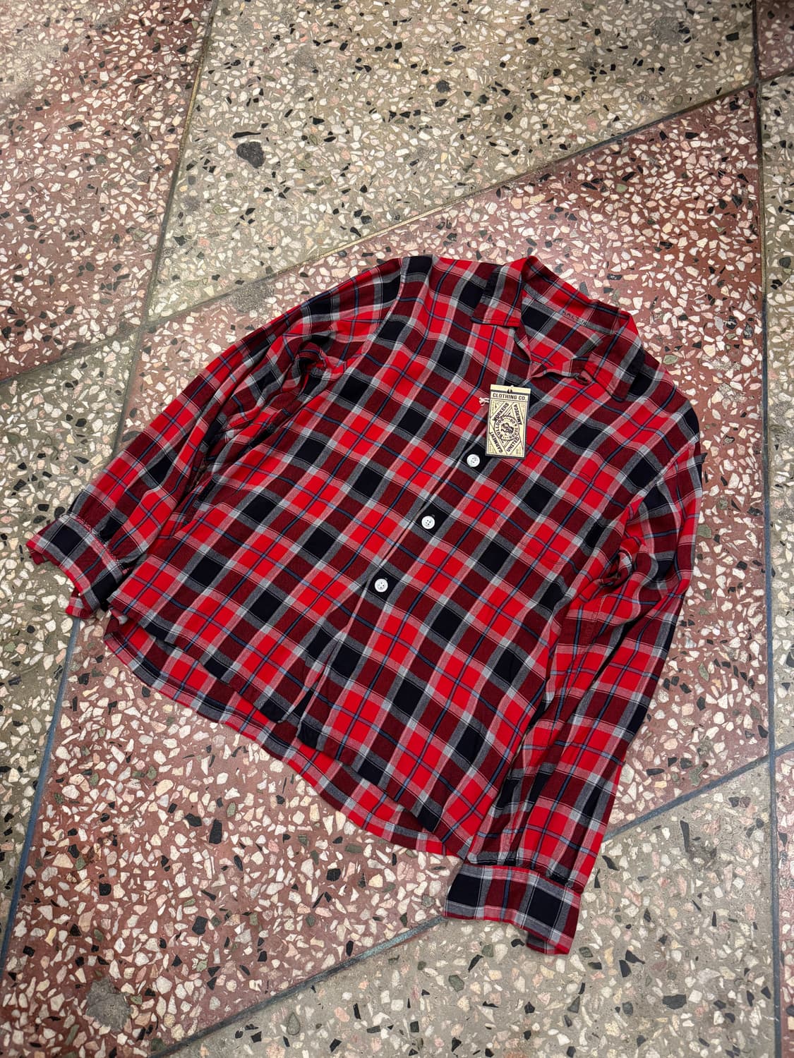 60s 레이온 셔츠 (M) 상품이미지2