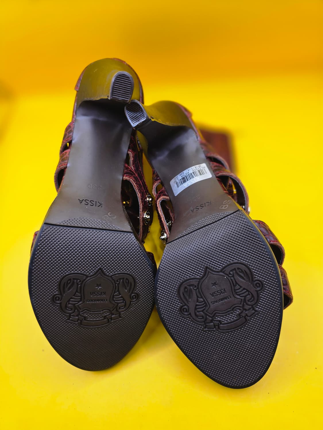 키사(KISSA) 가죽앵클 스트랩 샌들 230 상품이미지5