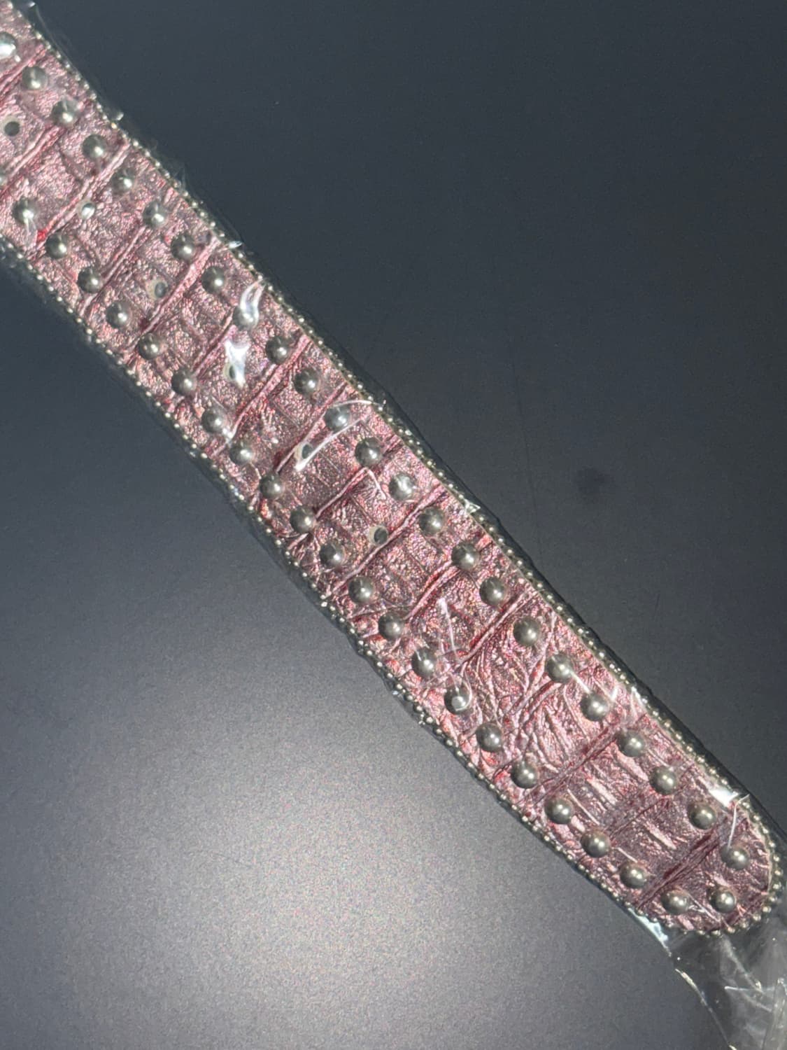 핑크 큐빅 포인트 빈티지 벨트 상품이미지3