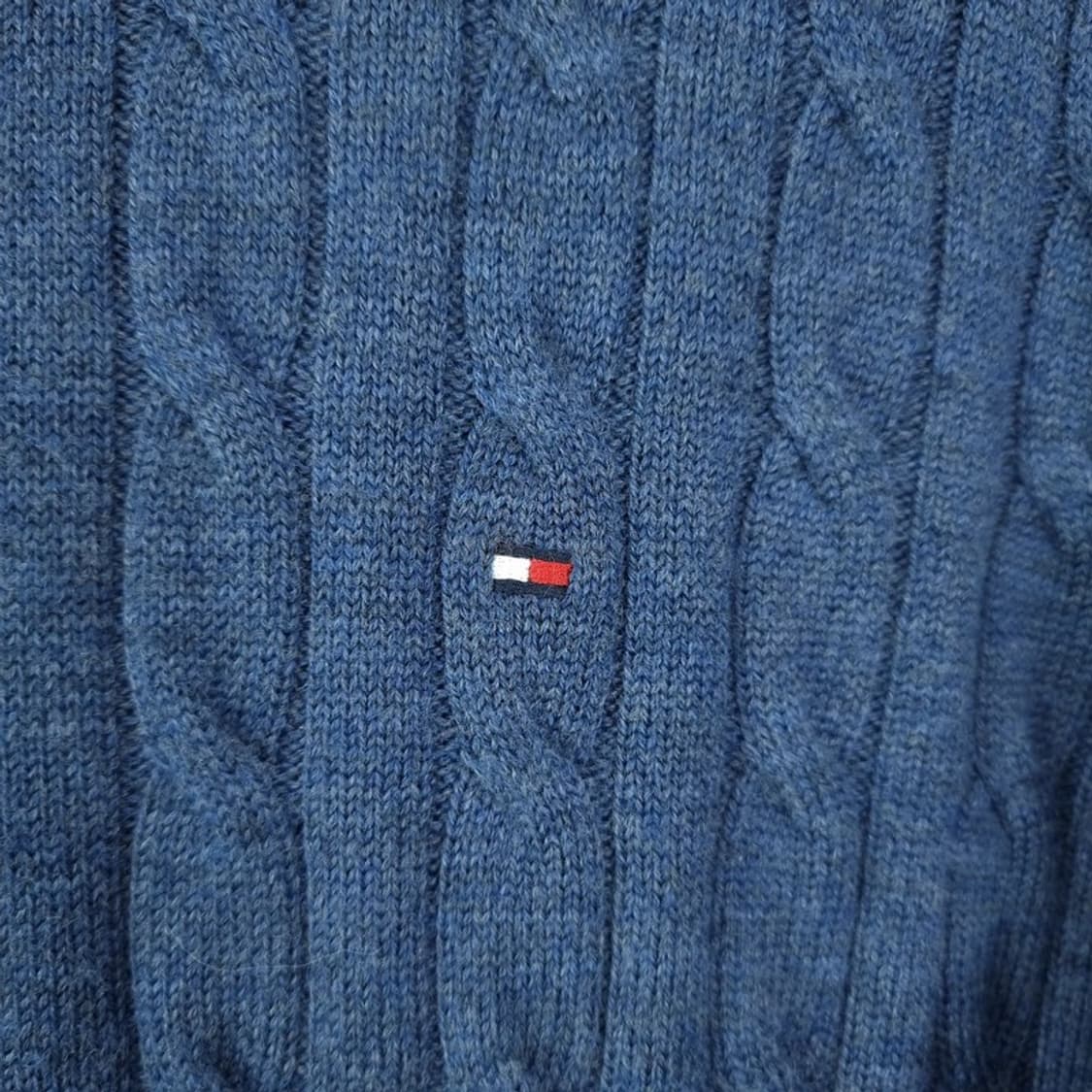 [타미힐피거] 로고 자수 케이블 꽈배기 니트 M19724 상품이미지6
