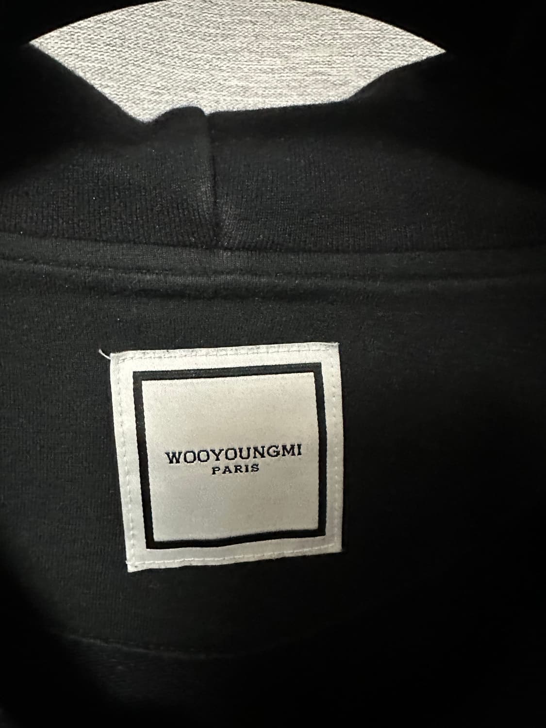 (46) 우영미 백로고 후드 블랙 상품이미지4