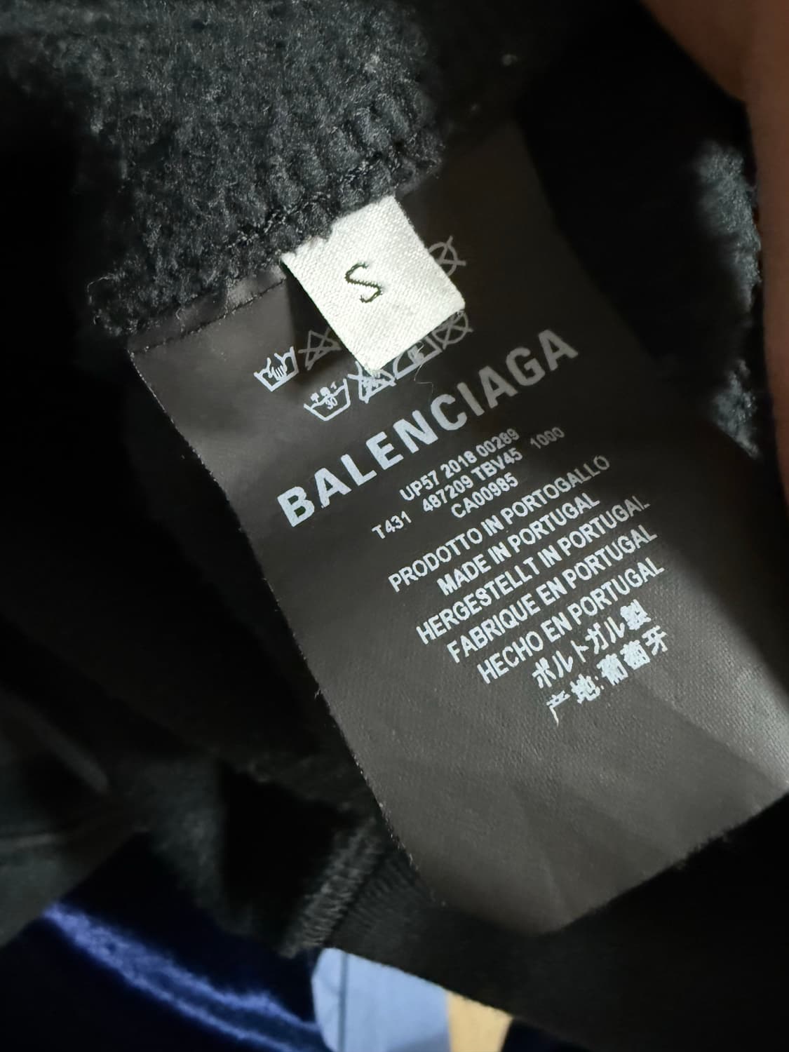 (남여공용)발렌시아가 시너스 후드티 블랙 Ssize(95~100) 상품이미지4