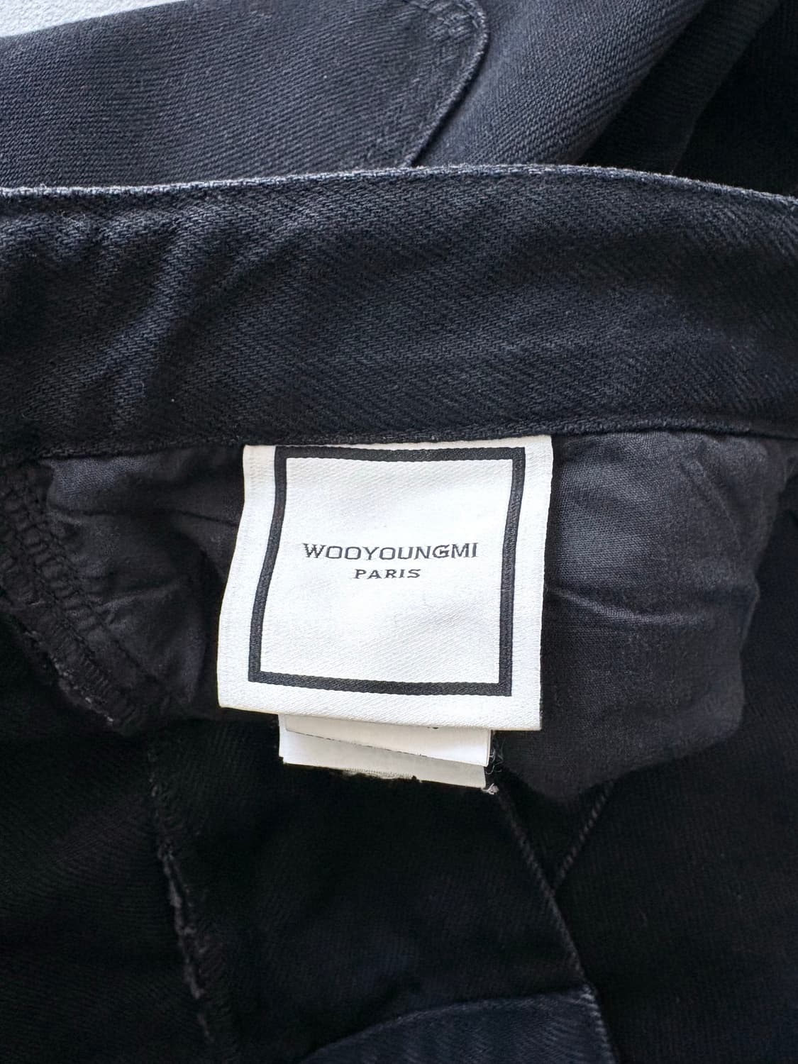 (48) 우영미 패널드 데님 팬츠 블랙 24FW 상품이미지6