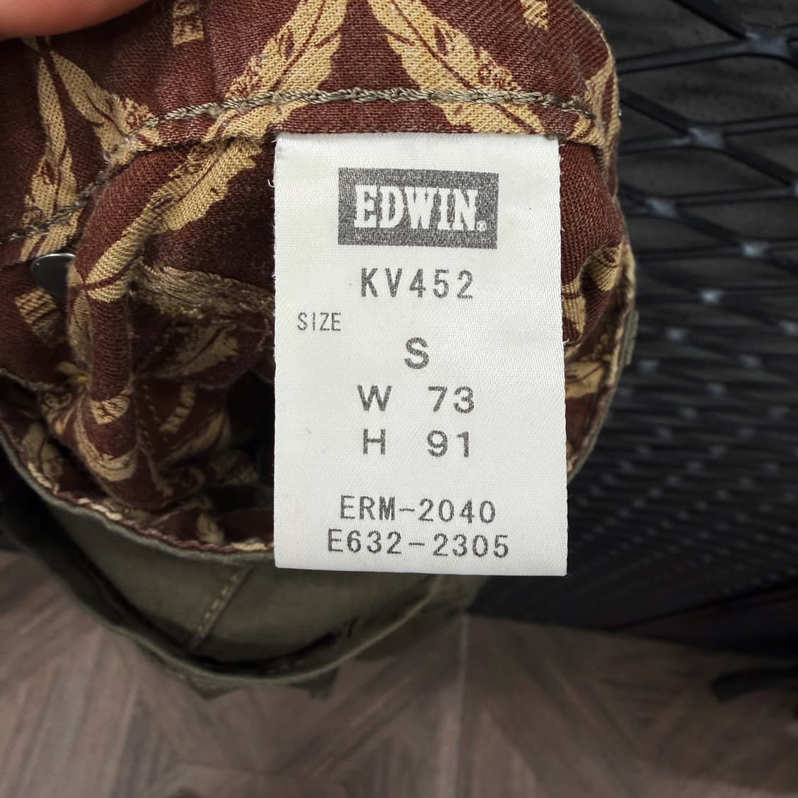 에드윈 커브드 밀리터리 카고팬츠 멀티포켓 D링 익스클루시브 패치 디테일 상품이미지7