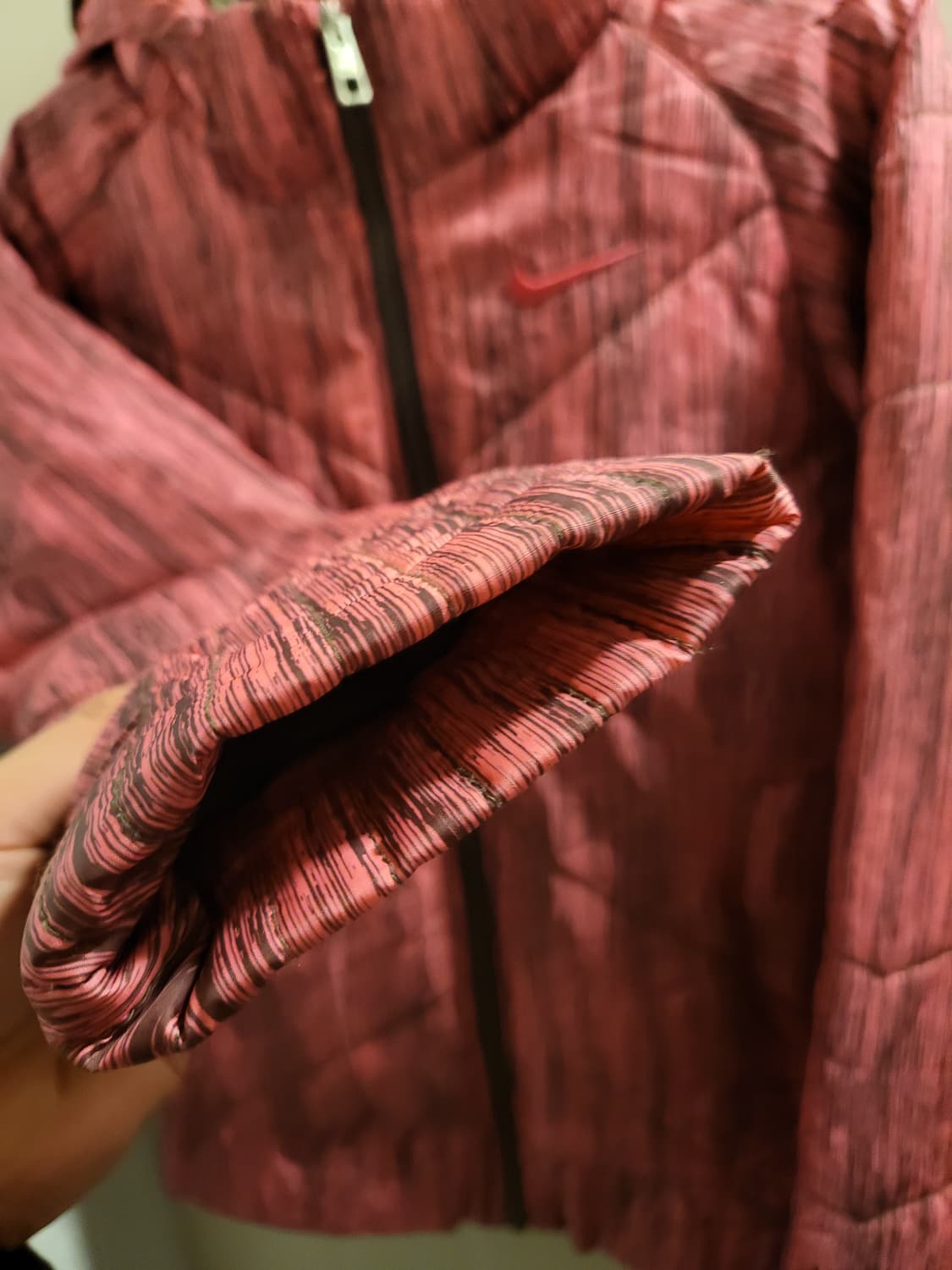 나이키 핑크 후드 경량패딩 키145 상품이미지3