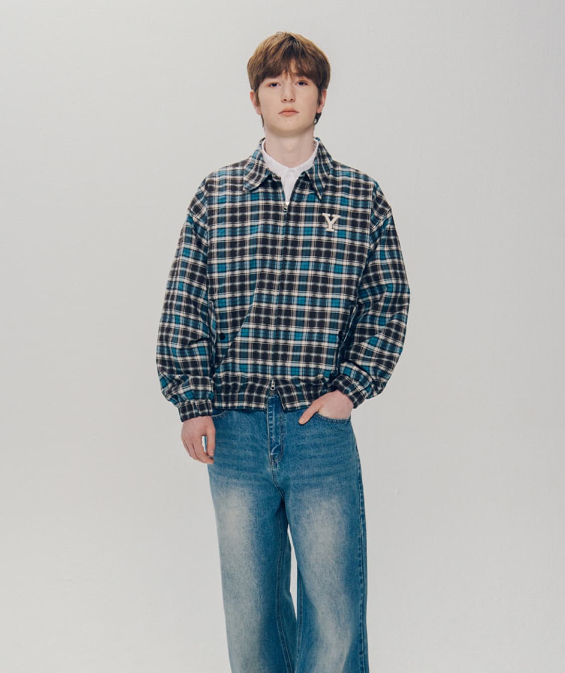 예일 Y로고 투웨이 집업 자켓 상품이미지6
