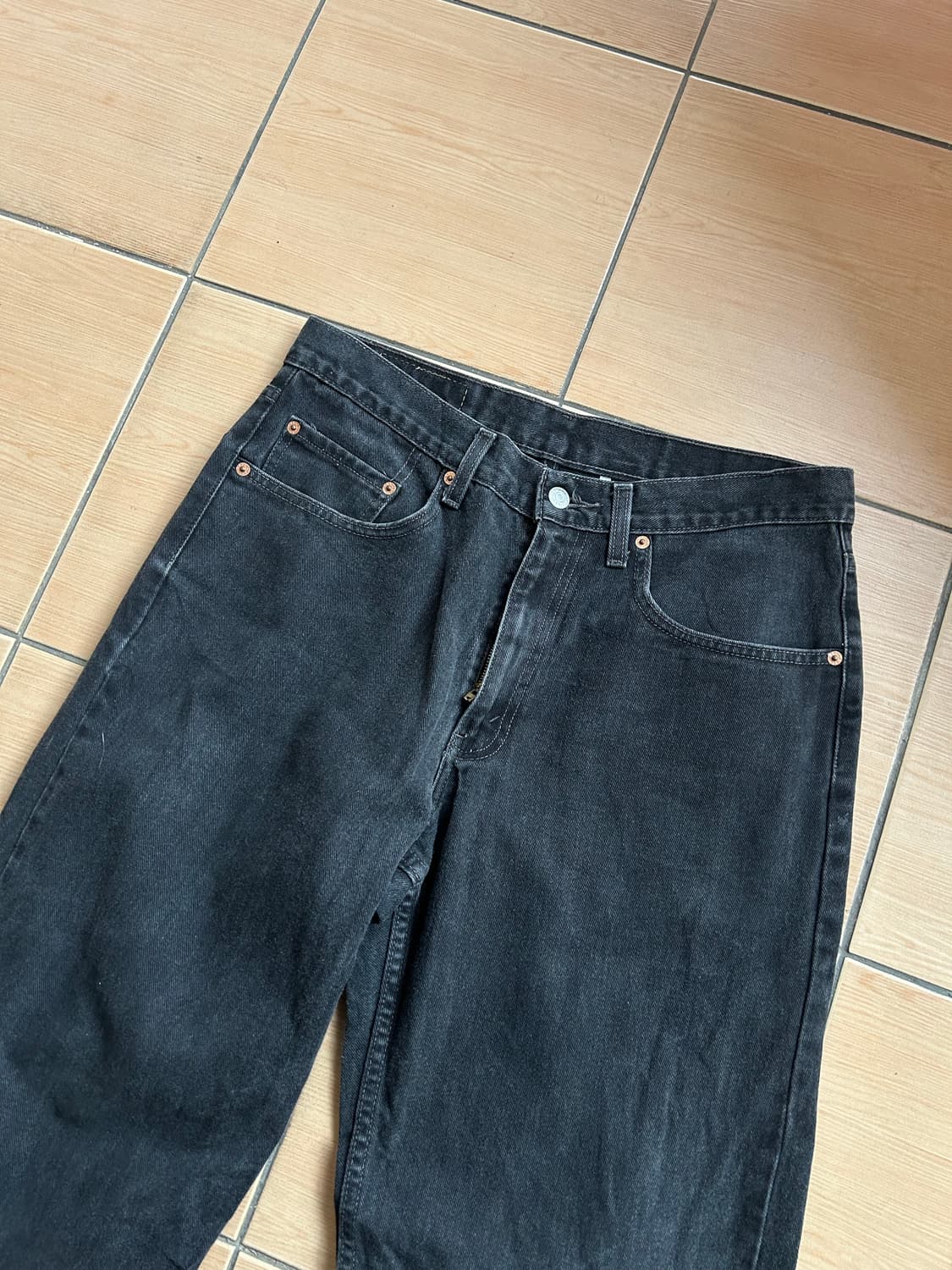 00‘s 리바이스550 블랙진 33in 상품이미지3