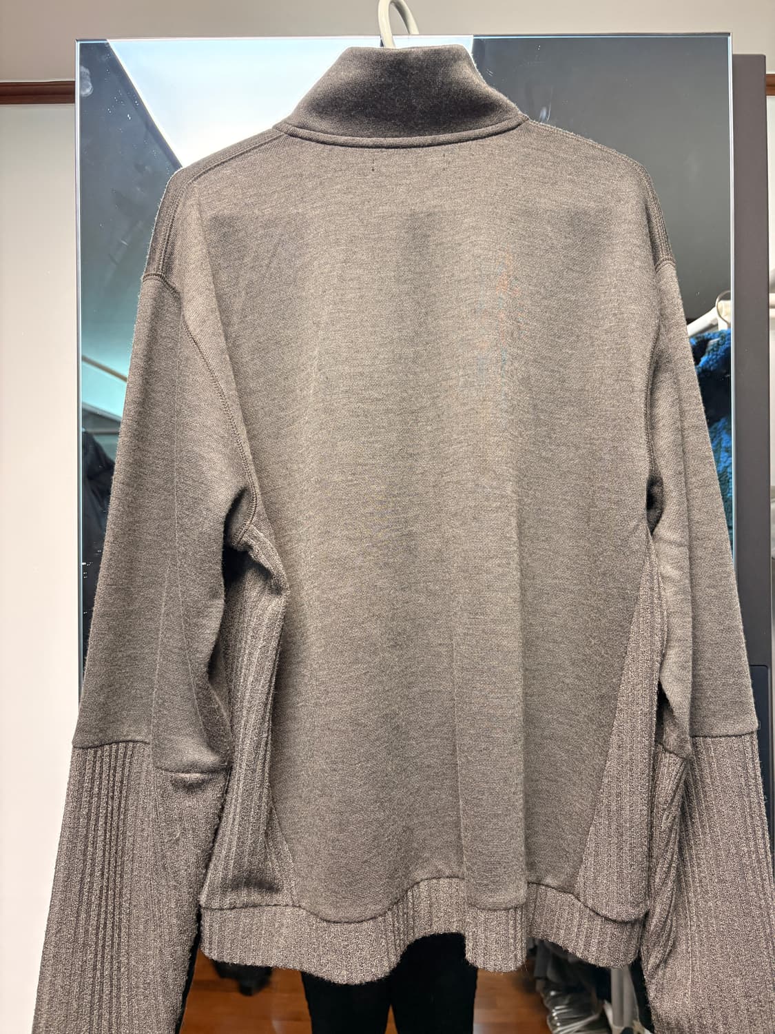 [5] 해칭룸 더블슬리브 가디건 카키 상품이미지2