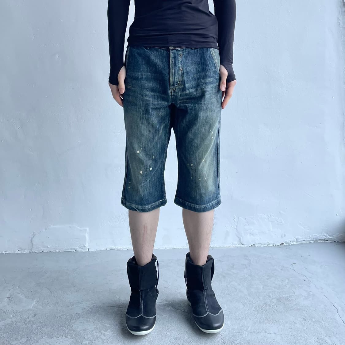 캐피탈 카메라백 데님 쇼츠 상품이미지2