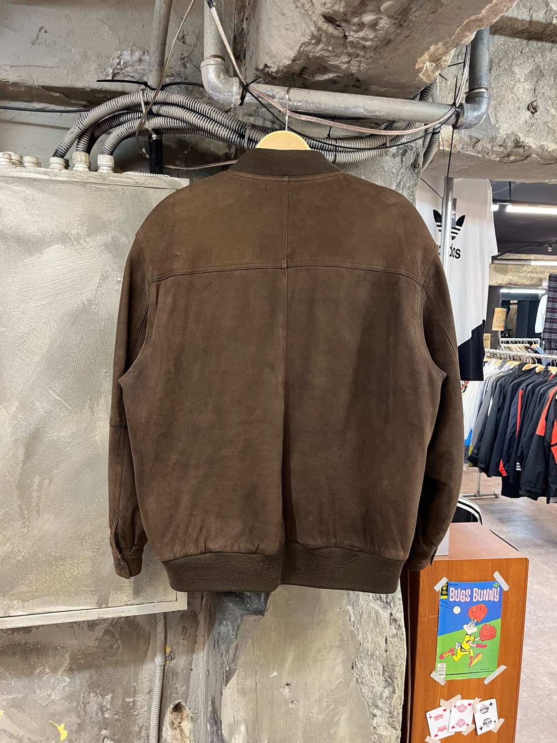 버튼 레더 자켓 브라운  #csz1888 상품이미지2