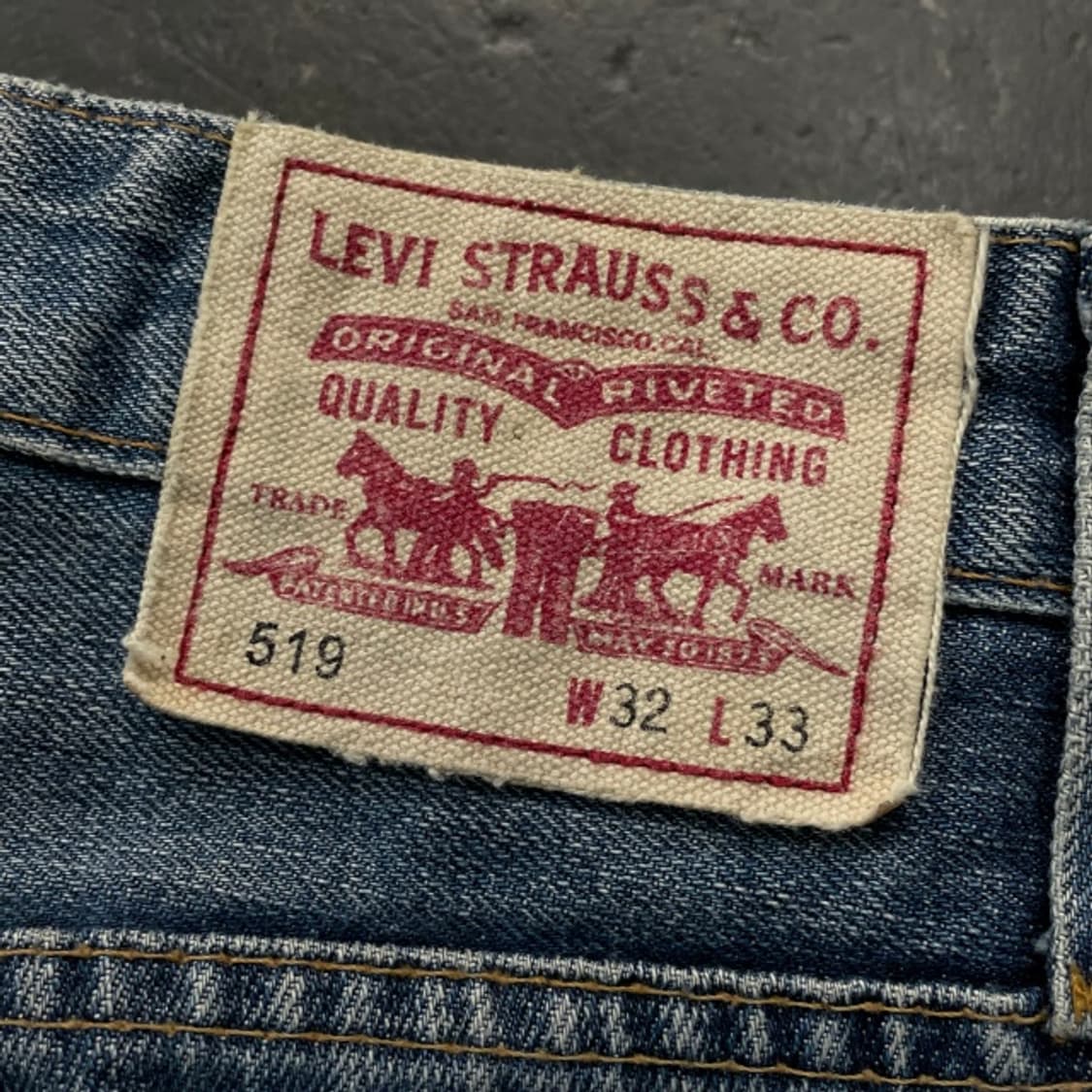 (새상품) 31 리바이스 512 데님팬츠 상품이미지5