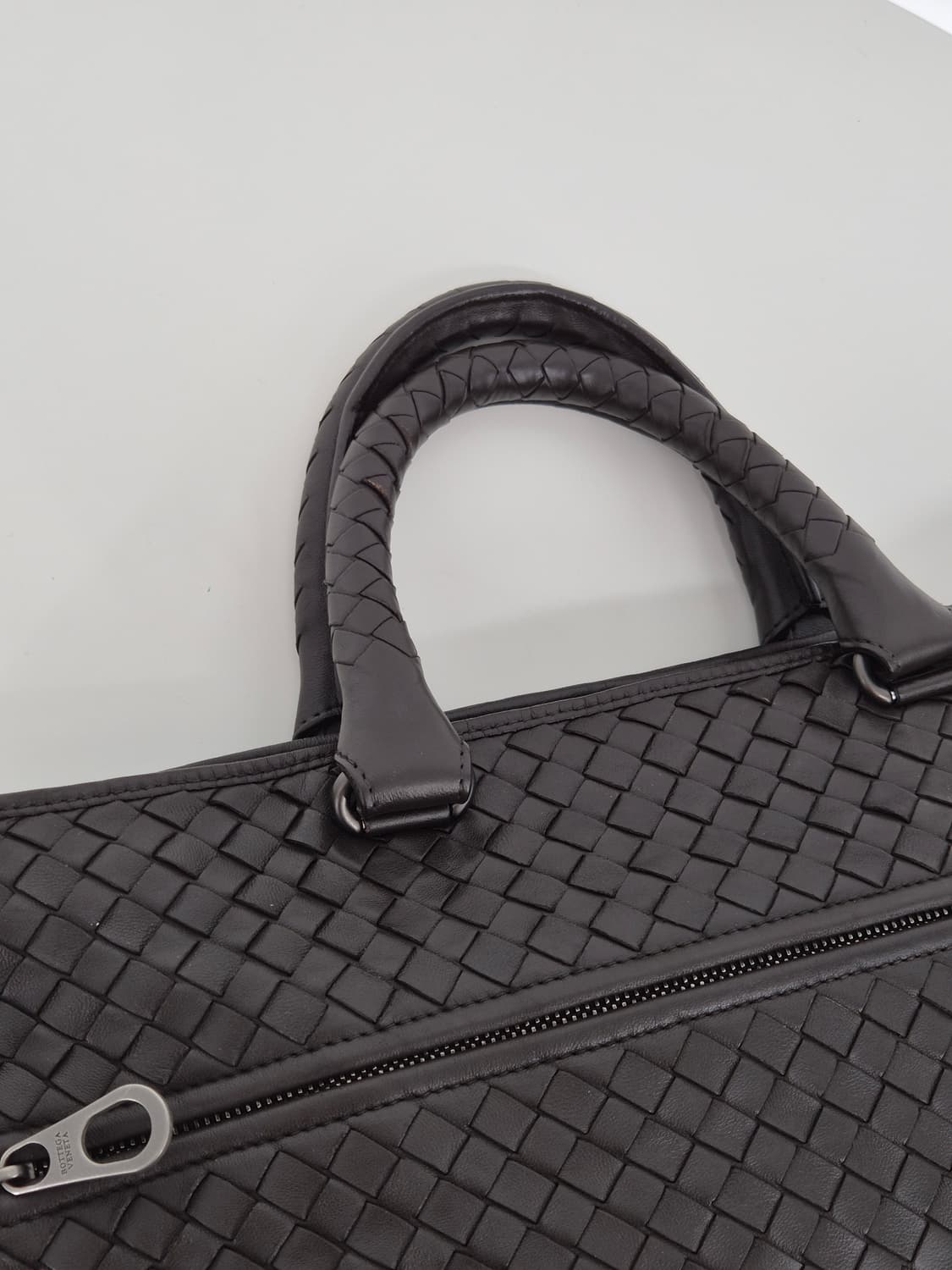 보테가베네타 인트레치아토 브리프케이스 다크브라운컬러 상품이미지6