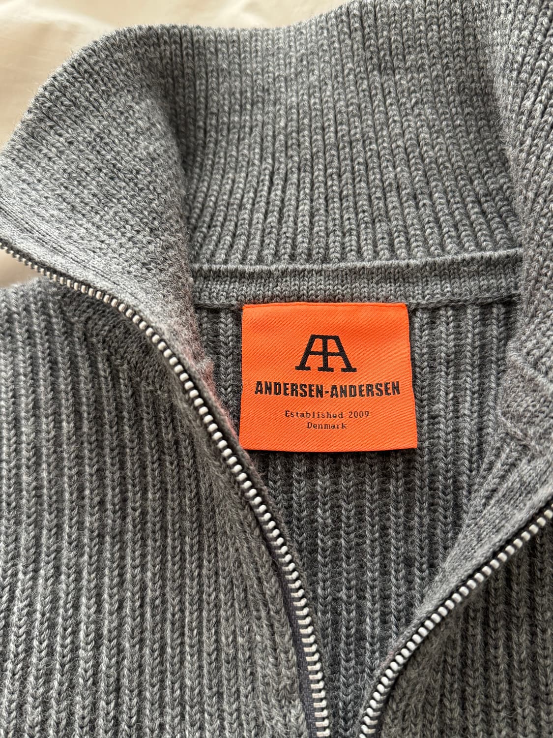 안데르센안데르센 풀집업 긴팔 니트 xs 상품이미지2