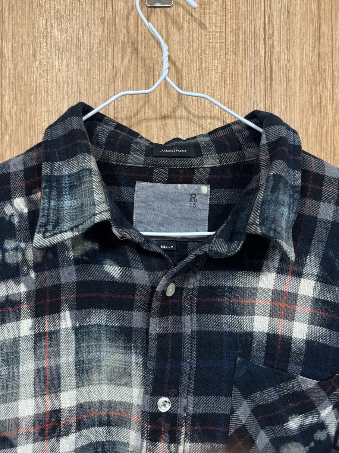R13 bleached shirt 상품이미지3