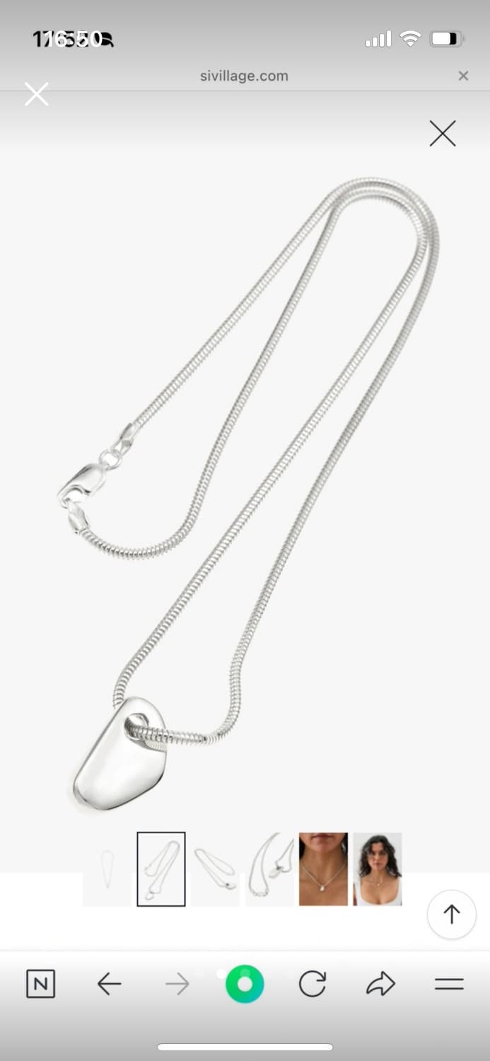 HERNAN HERDEZ 포르마 네크리스 물방울 펜던트 목걸이 상품이미지4