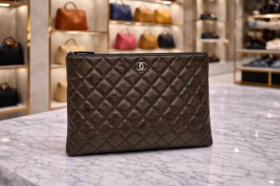 [S급] 샤넬 페이던트 은장 클러치 라지 판매합니다!!! 상품이미지1