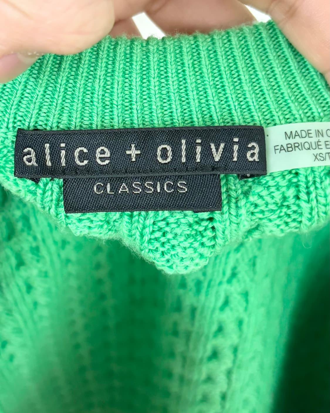 앨리스 앤 올리비아 그린 케이블 니트 가디건 상품이미지7