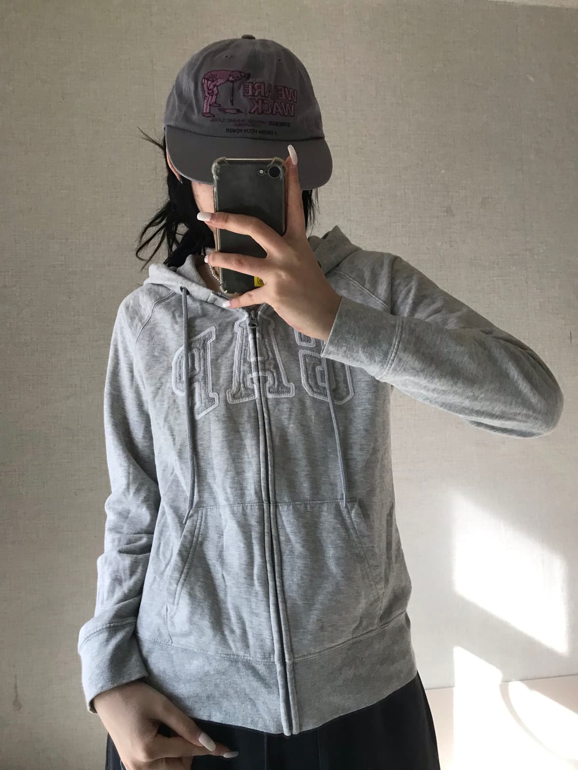 갭 그레이 후드집업 상품이미지1