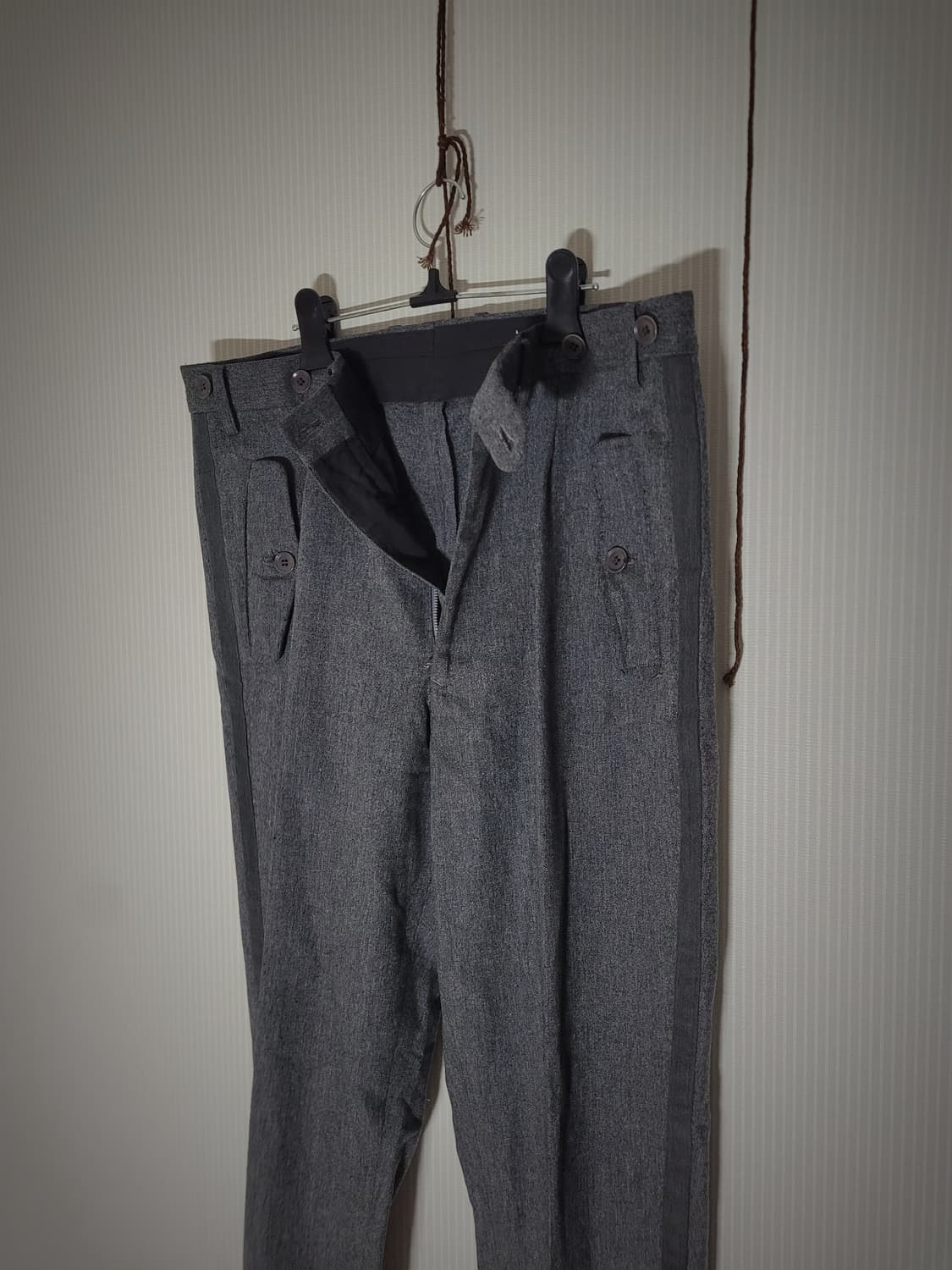 요지 야마모토 뿌르옴므 울 팬츠 상품이미지4