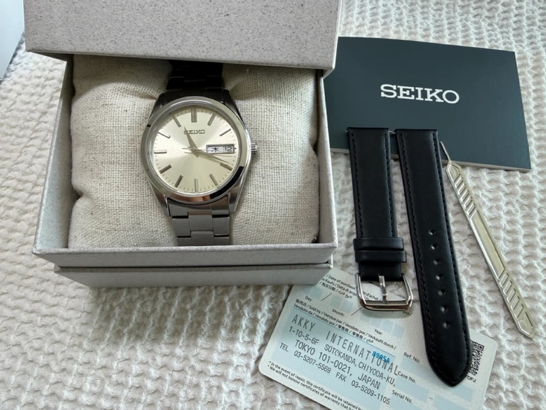세이코 SBTH007 풀박스 + 신품 소가죽 스트랩 상품이미지2