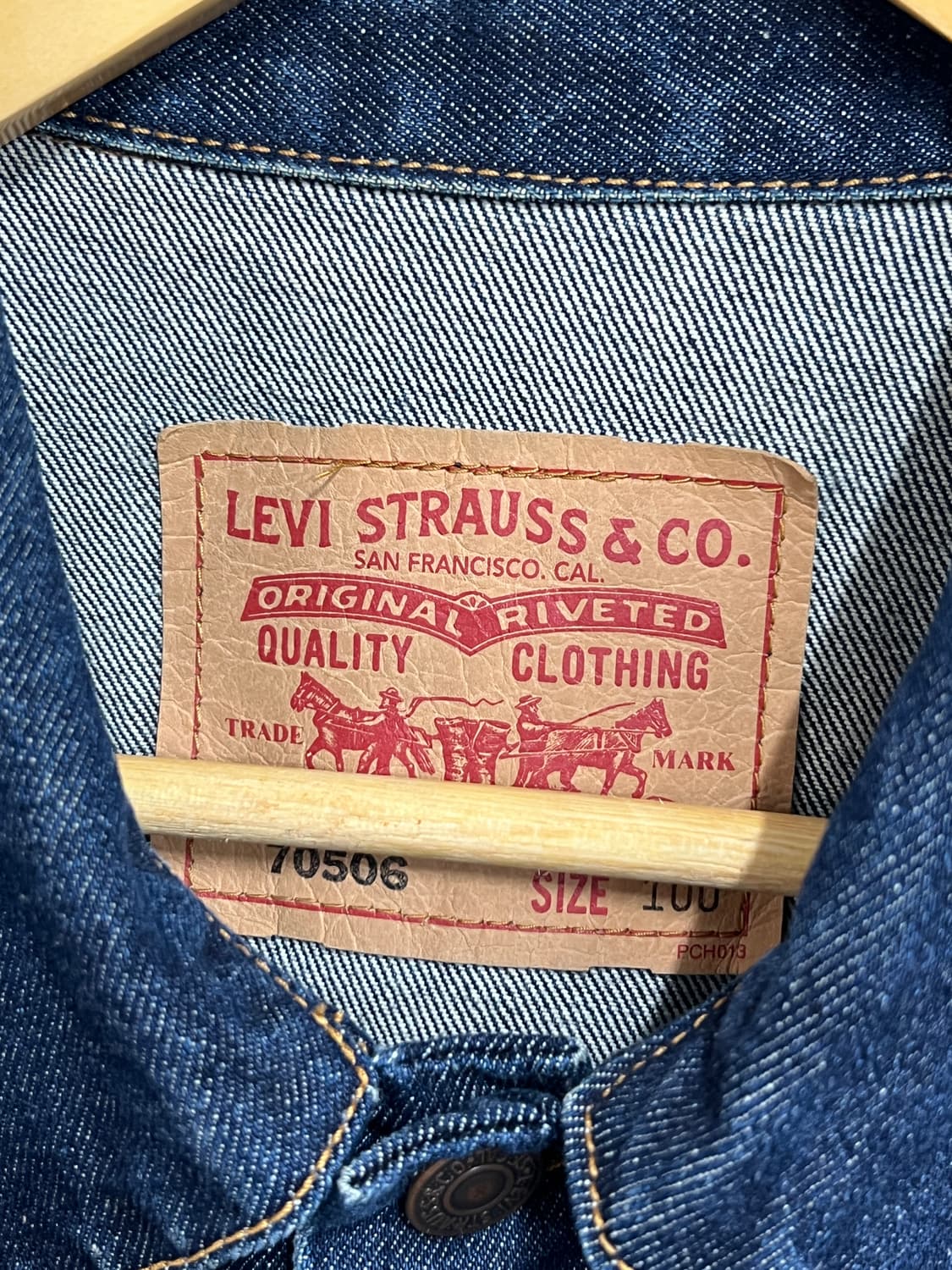 Levis 리바이스 70506 트러커 인디고 데님 자켓 상품이미지5