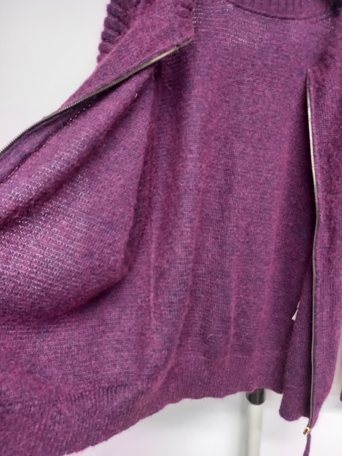 시스템 춘추동 홀가먼트 모헤어 가디건 F 33-77 상품이미지6