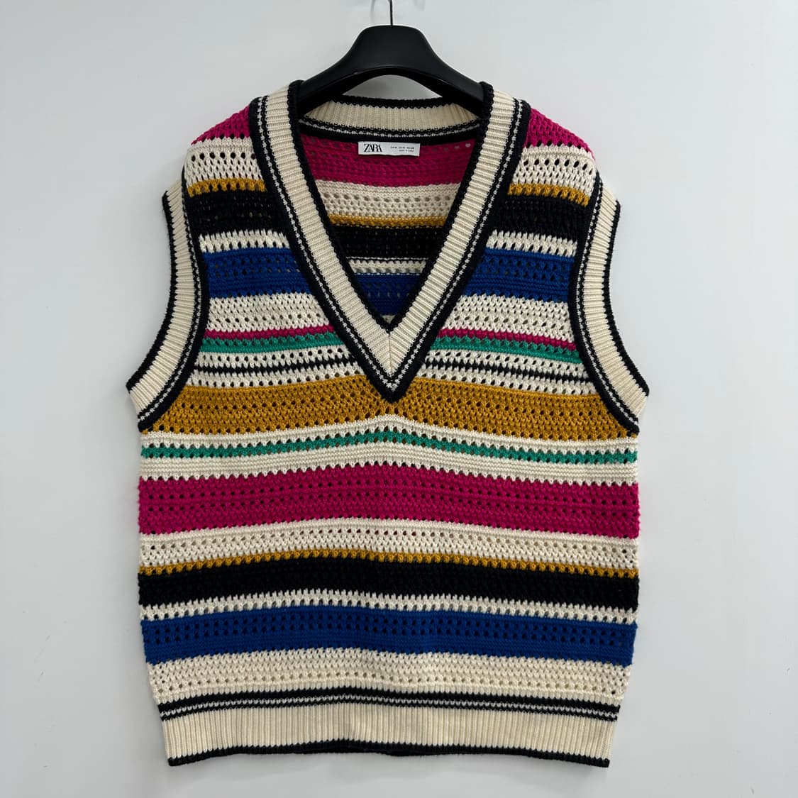 95 자라 여자 오버핏 니트 조끼 상품이미지1