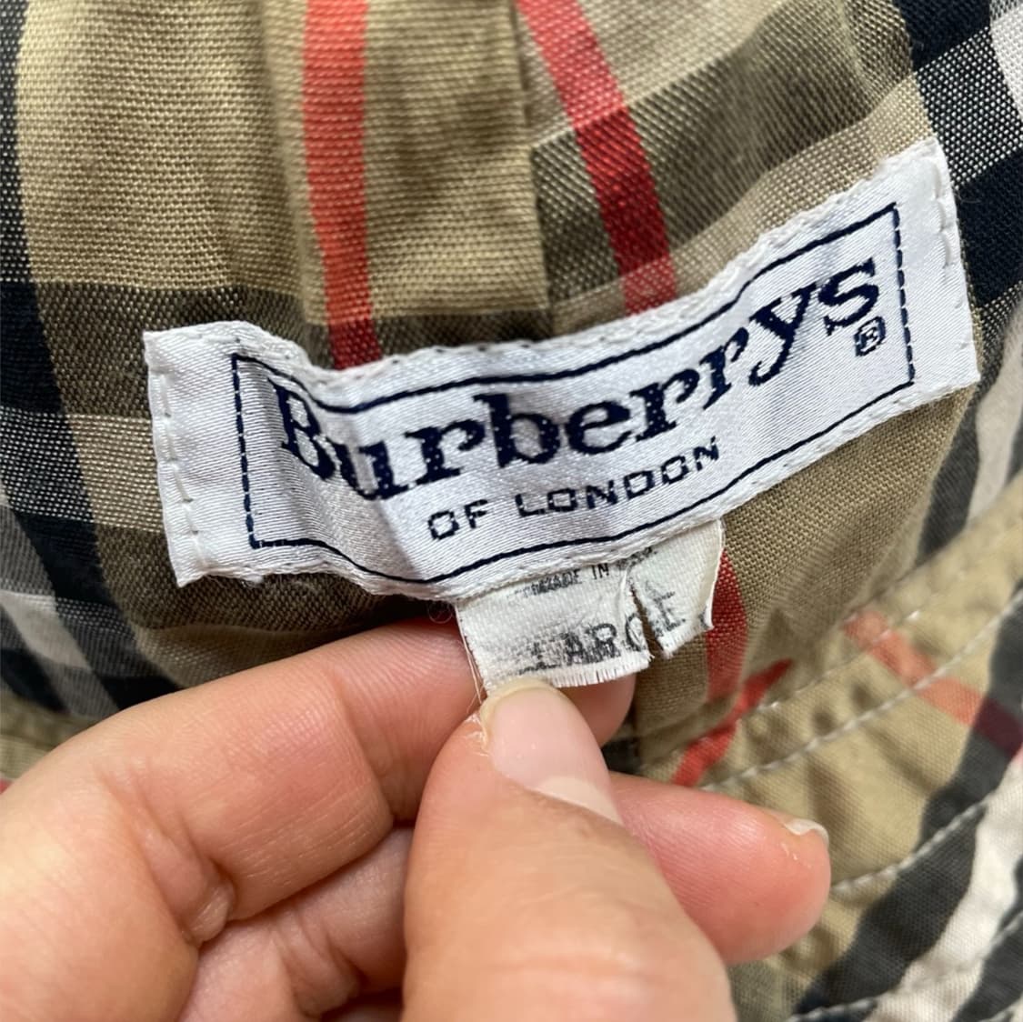 버버리 Burberry 클래식 체크 리버시블 코튼 버킷햇 L 상품이미지4