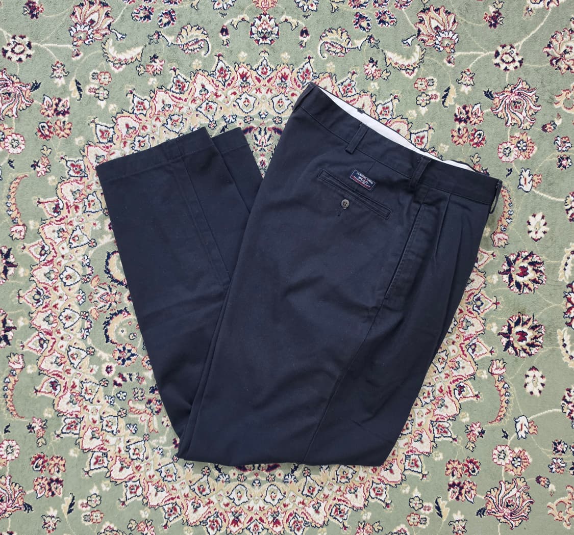 [최종할인] 00' 폴로 네이비 앤드류 투턱 클래식 치36-34  상품이미지1