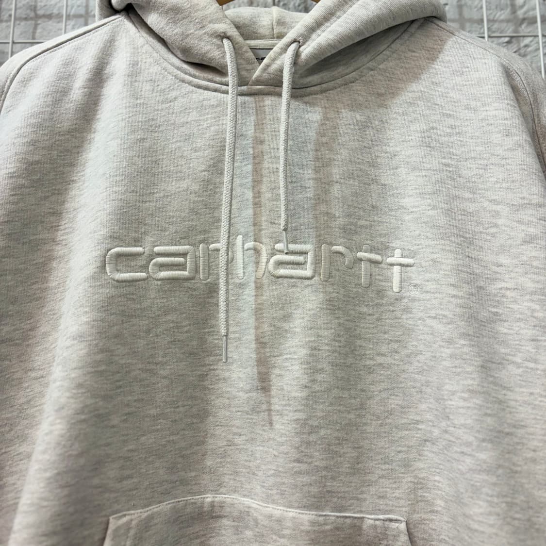 칼하트 WIP 그레이 후드티 L 상품이미지5