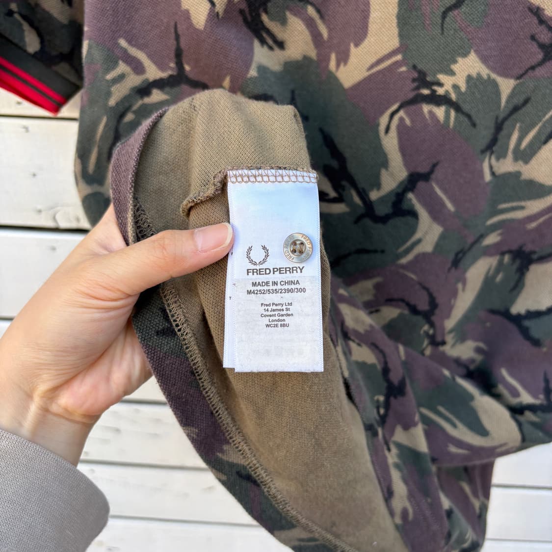 Fred Perry 프레드페리 카모 반팔 카라티 상품이미지7